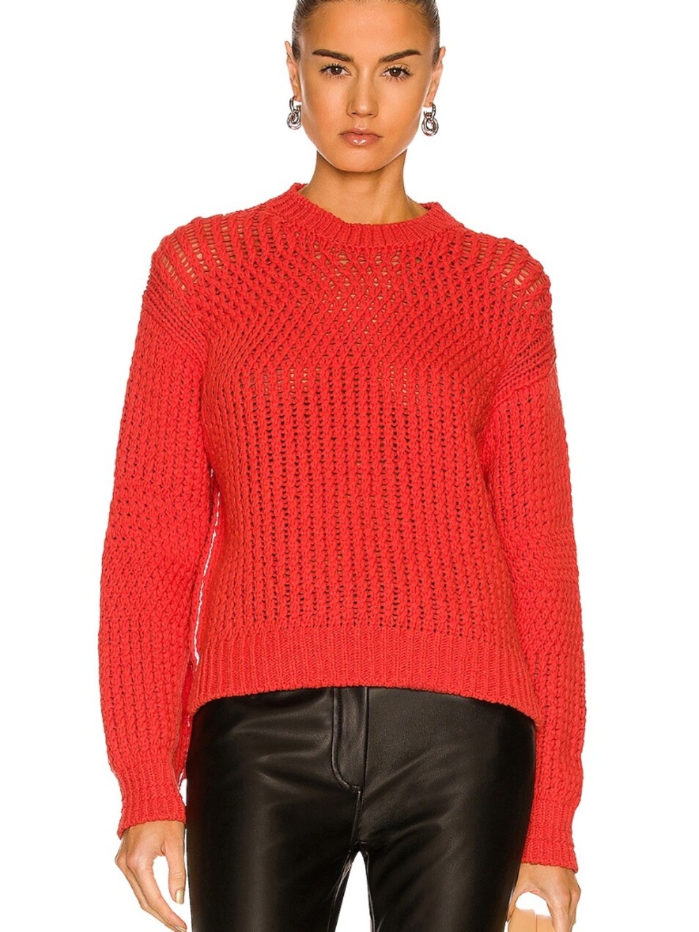 BNWT Acne Studios Red Crochet Sweater